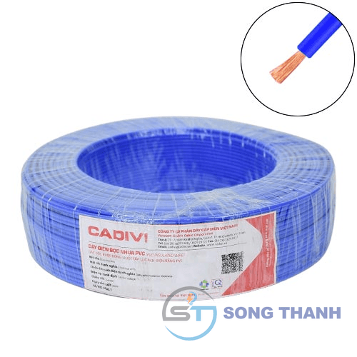 Dây điện đơn mềm Cadivi VCm-185 mm2 (Xanh) – 0.6/1KV