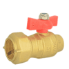 Van bi đồng liên hợp MIHA ren trong tay bướm ABS - DN20