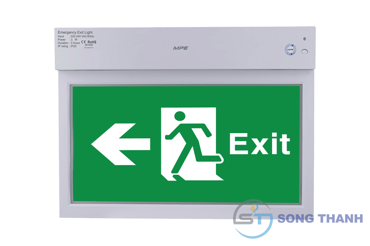 Đèn báo exit mặt trái đa năng
