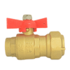 Van bi đồng liên hợp MIHA ren trong tay bướm ABS - DN20
