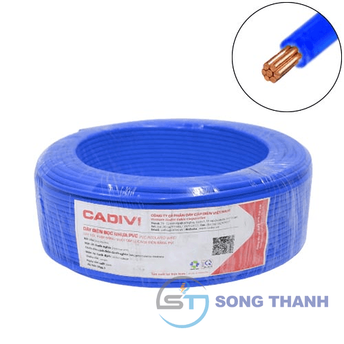 Dây cáp điện 1 lõi Cadivi CV/LF-6 mm2 (Xanh) – 0.6/1KV