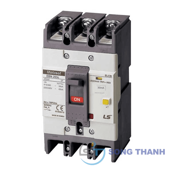 CB khối chống giật 125A 3P 30mA 26kA