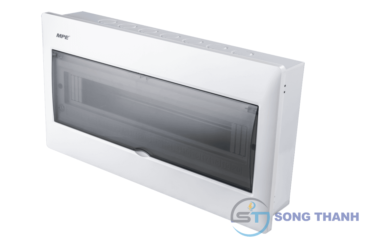 Tủ điện âm tường 20 đường đế sắt