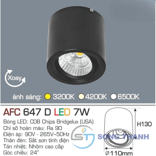 Lon nổi led 647D 7W
